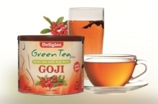 DELIGIOS-GREEN TEA PLUS GOJI BERRY 230GR