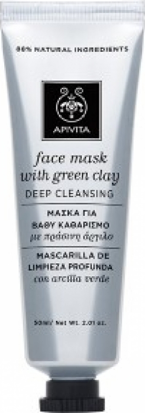 APIVITA FACE MASK Μάσκα για Βαθύ Καθαρισμό με Πράσινη Άργιλο 50ml